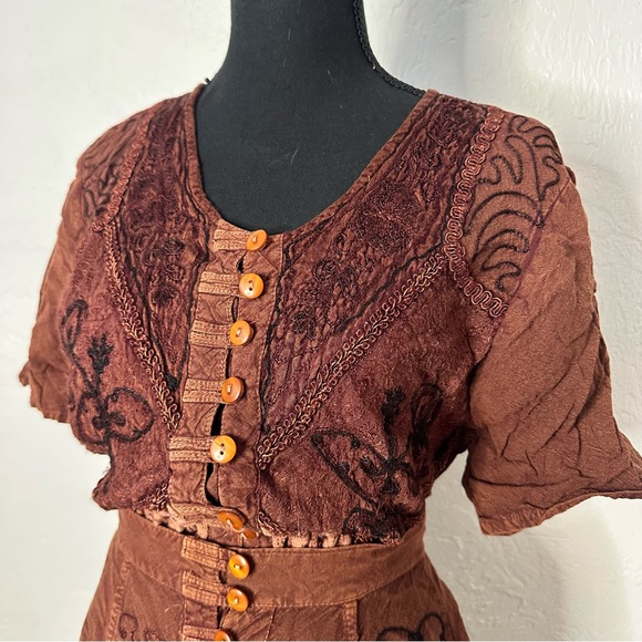 Vintage 90s matching boho skirt set - Picture 4 of 8